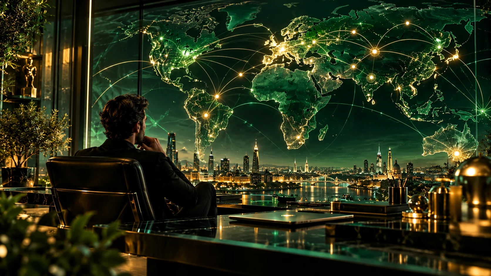 Global map of interconnected startup ecosystems.